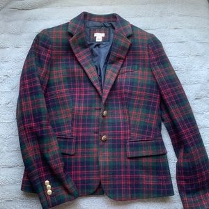 J.Crew wool plaid blazer size 4